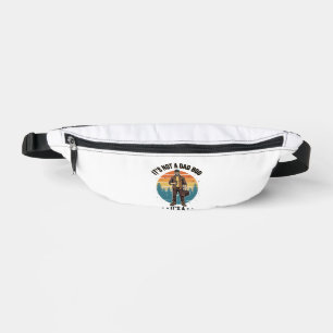 Funny Father Figure Vintage Dad Humour Shirt Desig Bum Bags