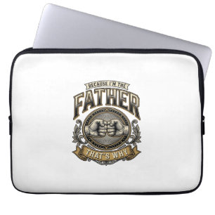 Funny Father Fist Bump Vintage Engraving Shirt Des Laptop Sleeve