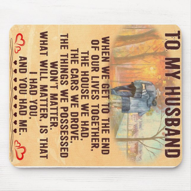 Funny Father Gift | To My Family Present Mouse Mat (Front)