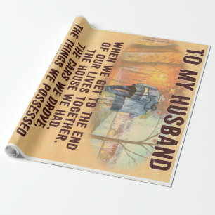 Funny Father Gift   To My Family Present Wrapping Paper