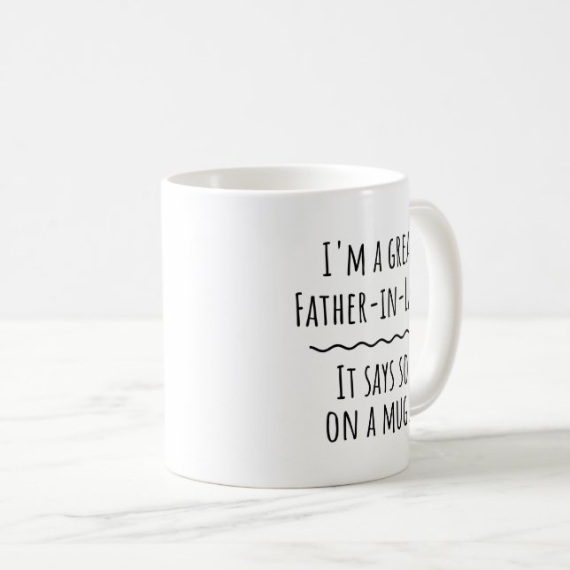 Funny Father in Law Coffee Mug Gift (Front Right)