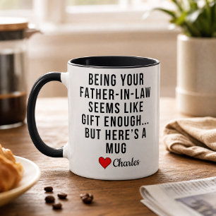 Funny Father In Law Mug Gift for Son In Law