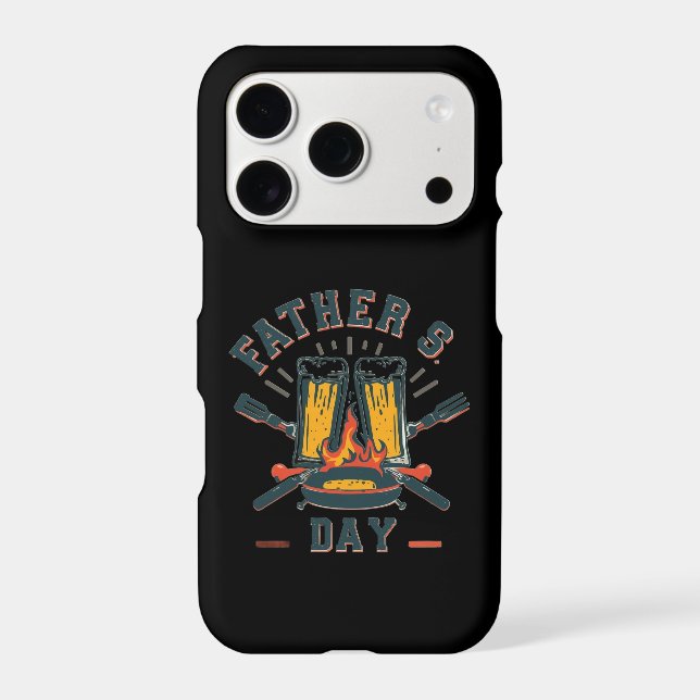 Funny Father’s Day Beer & BBQ Phone Case (Back)