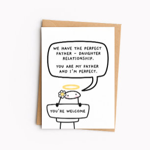 Funny Father’s Day Card - Father Daughter