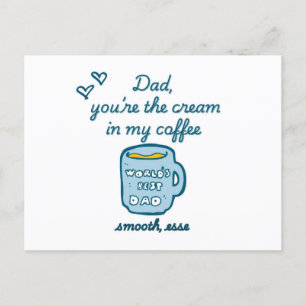 Funny father's day 2025 invitation postcard