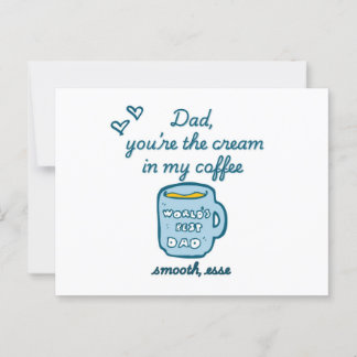 Funny father's day 2025 postcard