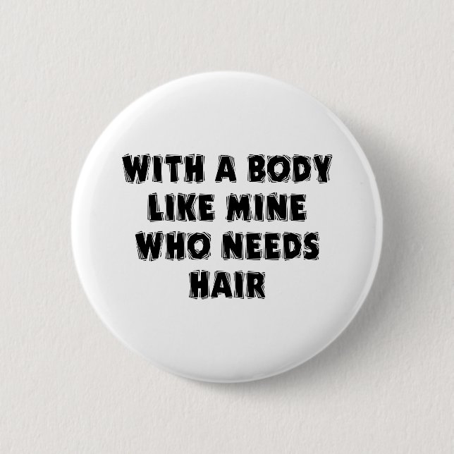 Funny Father's Day Bald Man 6 Cm Round Badge (Front)
