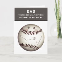 Funny Father's Day Baseball
