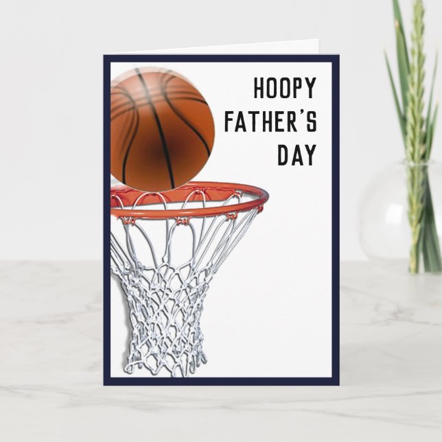 Funny Father's Day Basketball Card (Front)