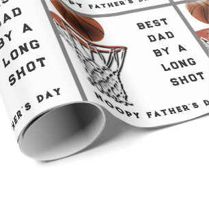 Funny Father's Day Basketball Wrapping Paper