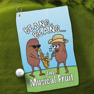 Funny Father's Day Bean Fart Joke Golf Towel