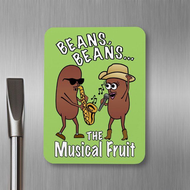 Funny Father's Day Bean Farting Joke Magnet (funny magnet)