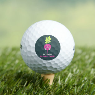 Funny Father's day birthday dad joke pun Christmas Golf Balls