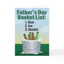 Funny Father's Day Card - Beer Bucket List