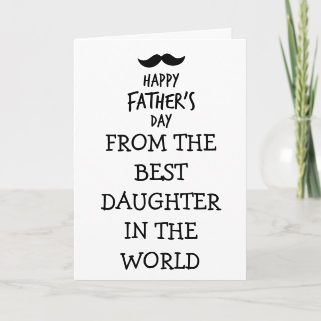 Funny Father's Day Card from Daughter (Front)