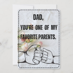 Funny Father's Day Card from Favourite Child