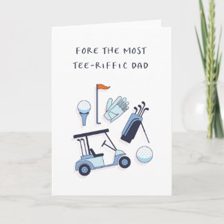 Funny Fathers Day Card - Golf Theme