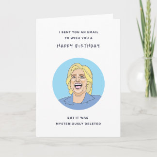 Funny Father's Day Card - Hilary Clinton Theme