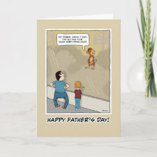 Funny Father's Day card: Monkey Around Card
