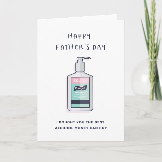 Funny Father's Day Card - Quarantine Card (Front)