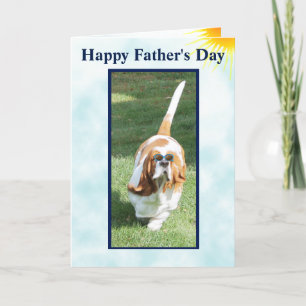 Funny Father's Day Card w/Sunbathing Basset Hound