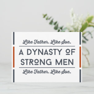 Funny fathers day cards from Son Strong Men