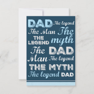 Funny fathers day cards Typography Vintage