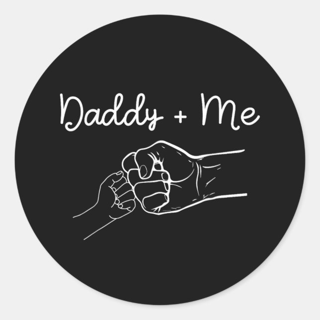 Funny Father's Day Classic Round Sticker (Front)