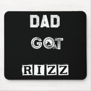 Funny Fathers Day Dad Got Goat Rizz Jokes Twist Hi Mouse Mat