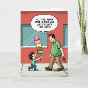 Funny Fathers Day Dessert Card