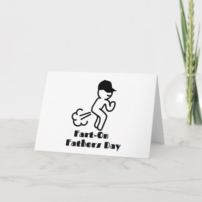 Funny Fathers Day Farting Card (Front)