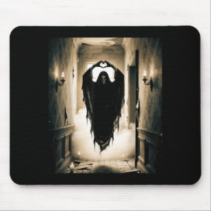 Funny fathers day ghost heart hands scary face mouse mat
