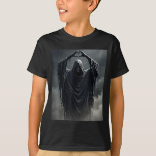 Funny fathers day ghost heart hands scary face T-Shirt