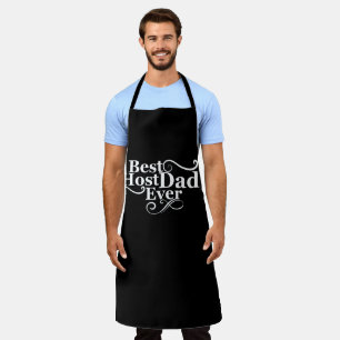 Funny Fathers Day Gift Best Host Dad Ever Apron