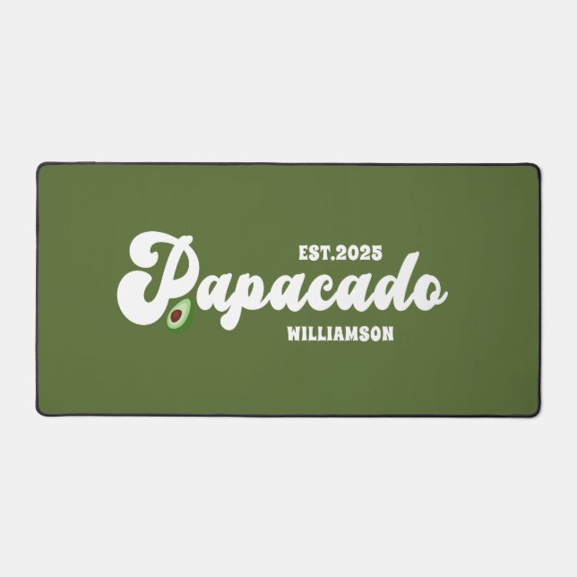 Funny Fathers day gift for expecting dad Desk Mat (Front)