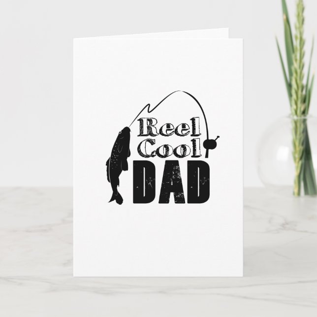 Funny Fathers Day Gift For Fishing Fisherman Card (Front)