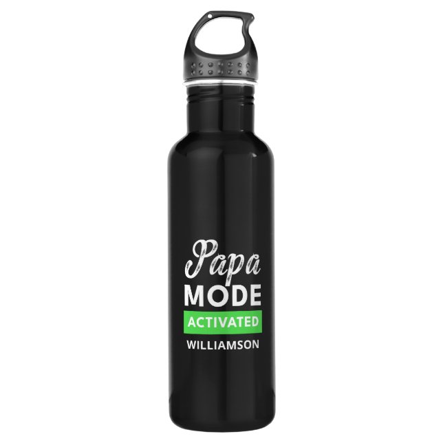 Funny Fathers day gift for new dad to be 710 Ml Water Bottle (Front)