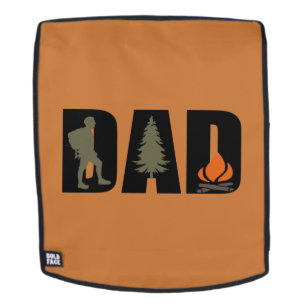 Funny Fathers Day Gift Hiking Hiker Camping Dad Backpack
