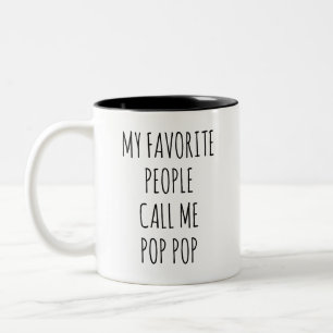 Funny Father's Day Gift My Favourite People Call M Two-Tone Coffee Mug