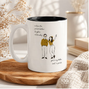 Funny Father's Day gift Two-Tone Coffee Mug
