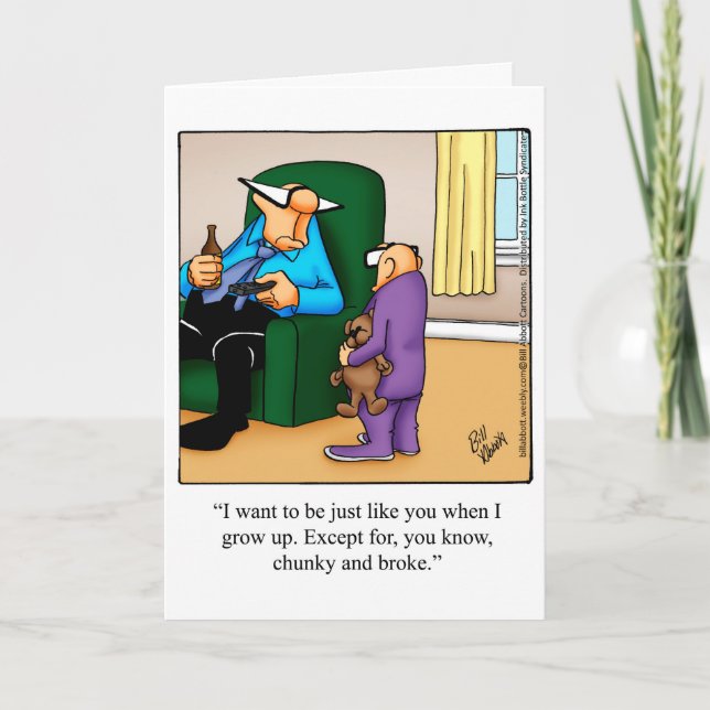 Funny Father's Day Greeting Card (Front)