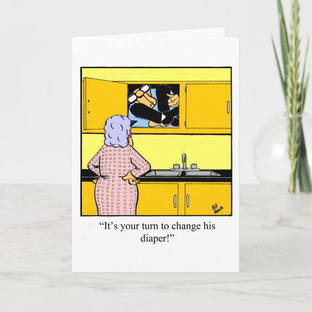 Funny Father's Day Humor Greeting Card (Front)