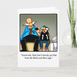 Funny Father's Day Humour Greeting Card