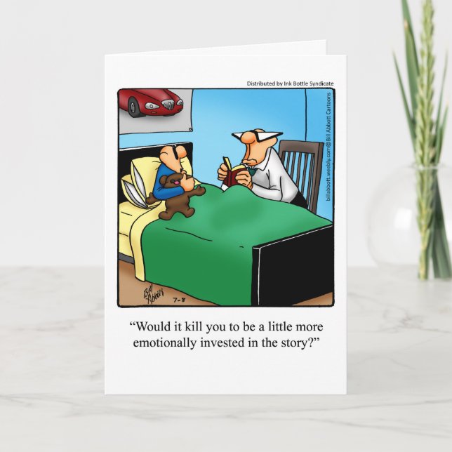 Funny Father's Day Humour Greeting Card (Front)
