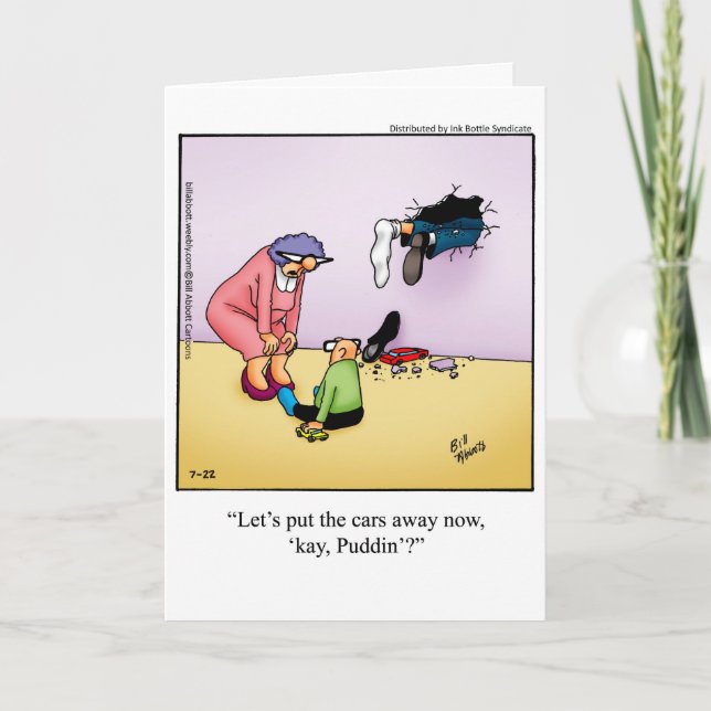 Funny Father's Day Humour Greeting Card (Front)