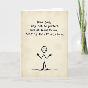 Funny Fathers Day Message Card