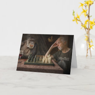 FUNNY FATHER'S DAY MONKEY CARD