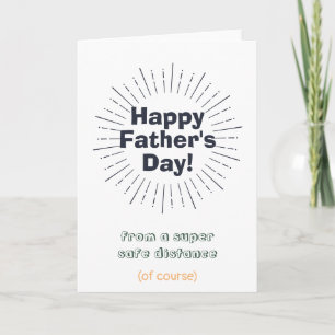 Funny Father's Day Social Distancing Card