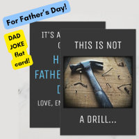 Funny Father's Day "This is Not a Drill" Dad Joke