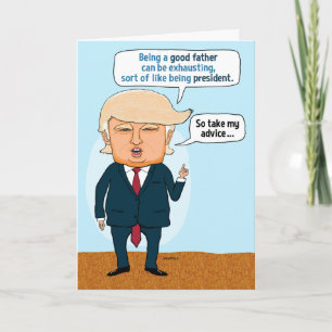 Funny Father's Day Trump Golfing Card